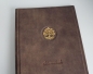 Preview: Stammbuch  DIN A4 "Lebensbaum" aus braunem Büffelleder im Vintage-Look