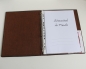 Preview: Stammbuch  DIN A4 "Lebensbaum" aus braunem Büffelleder im Vintage-Look