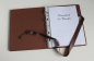 Preview: Stammbuch "Schlüssel" im Vintage-Look aus Leder DIN A5, braun