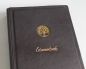 Preview: Stammbuch "Goldene Lebensbaum" aus braunem Nappaleder, DIN A5